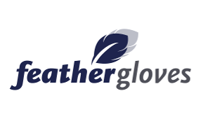 logo feather blauw